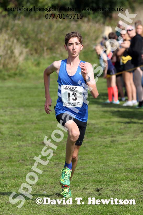 Boys under-15s Sunderland Harreirs Cross Country. Photo: David T. Hewitson/Sports for All Pics